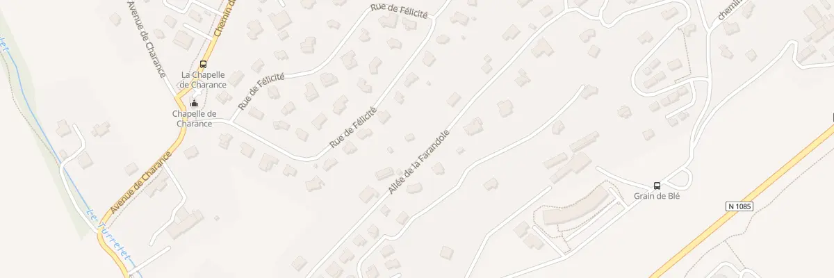Plan du 9 All de la Farandole à Gap