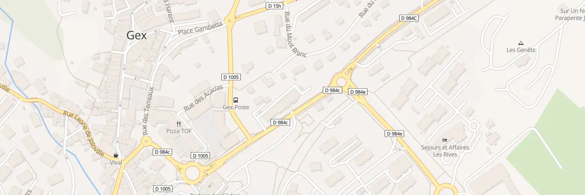 Plan du 333 Av de la Gare à Gex