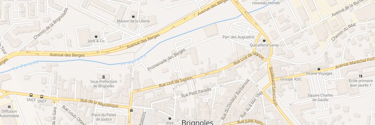 Plan du 9022 Rue Lice de Signon à Brignoles