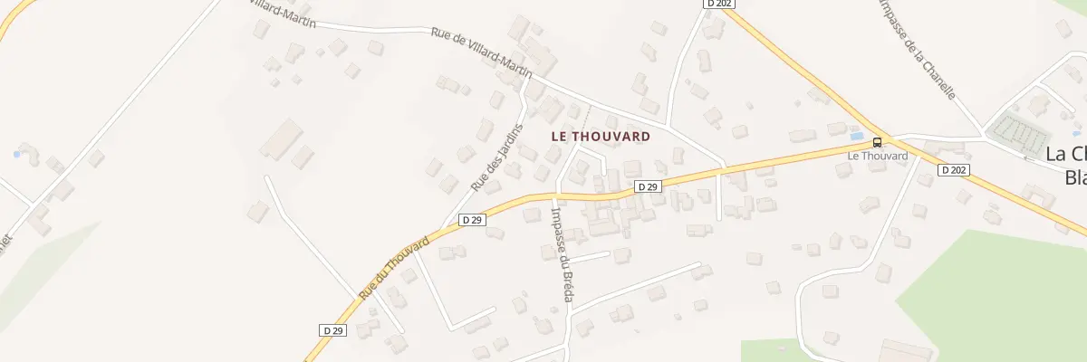 Plan du 7 Rue du Thouvard à La Chapelle-Blanche