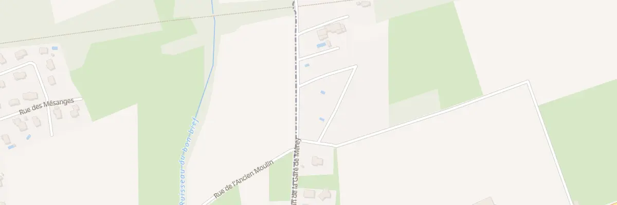 Plan du 8B Che de la Gare de Mérey à Mérey-Vieilley