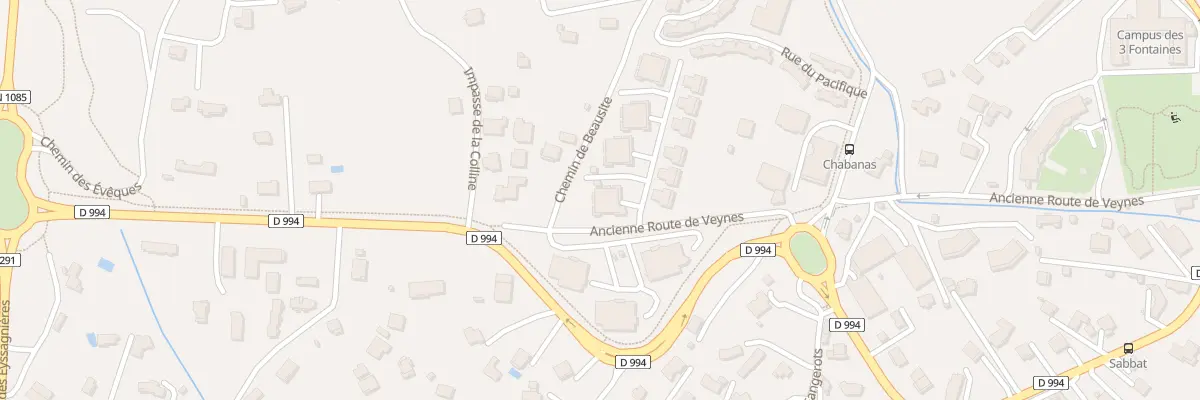 Plan du 20 Ancienne Route de Veynes à Gap