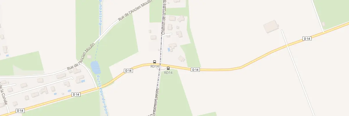Plan du 2 Che de la Gare de Mérey à Mérey-Vieilley