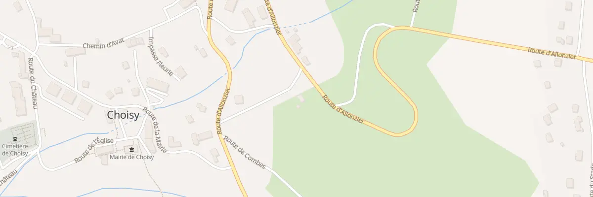 Plan du 720 Rte d’Allonzier à Choisy