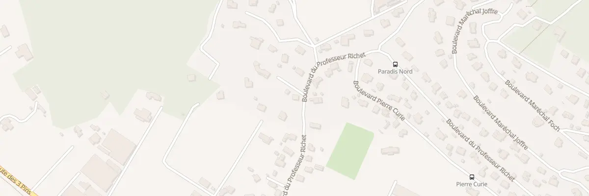 Plan du 44 Bd du Professeur Richet à Carqueiranne