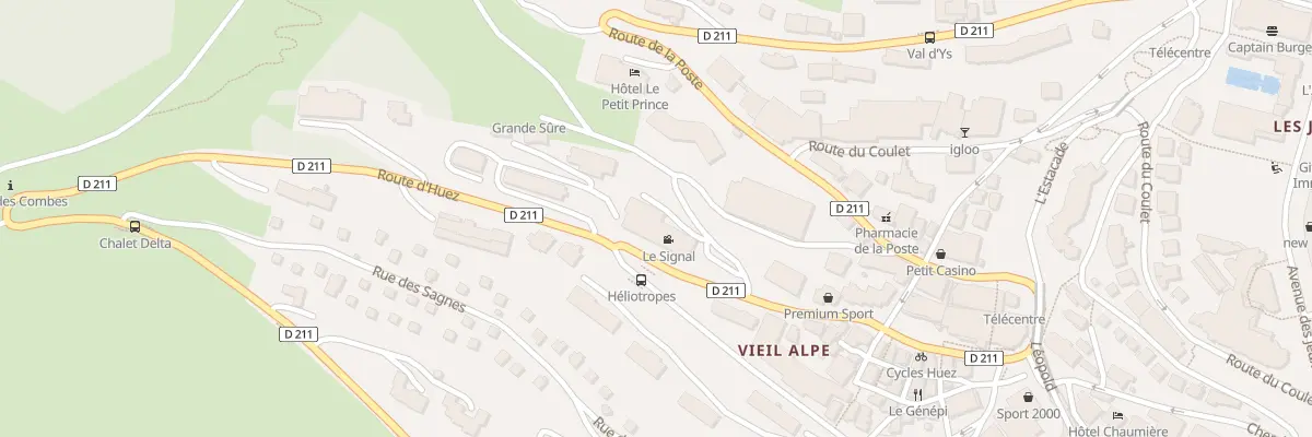 Plan du 1085 Rte d’Huez à Huez