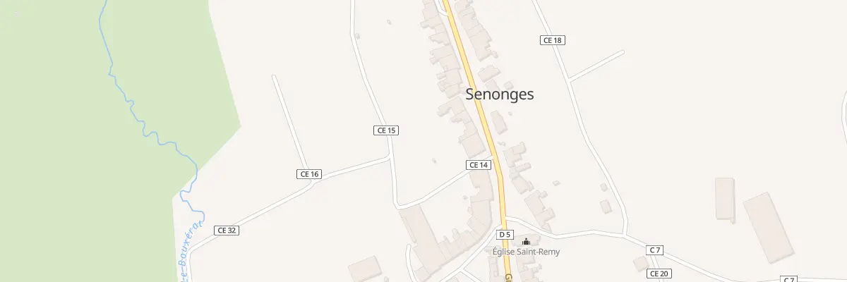 Plan du 25 Rue Grande Rue à Senonges