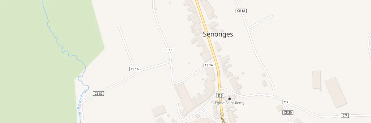 Plan du 23 Rue Grande Rue à Senonges
