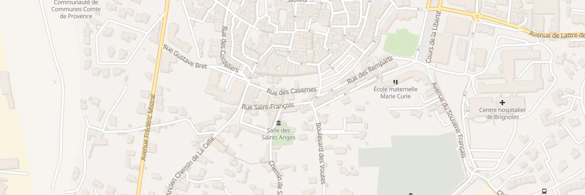 Plan du 4B Rue des Casernes à Brignoles