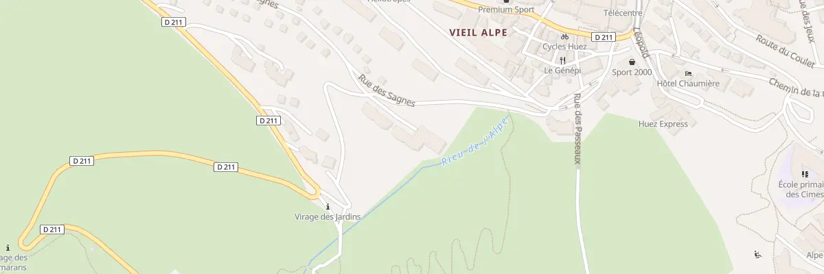 Plan du 458 Rue des Sagnes à Huez