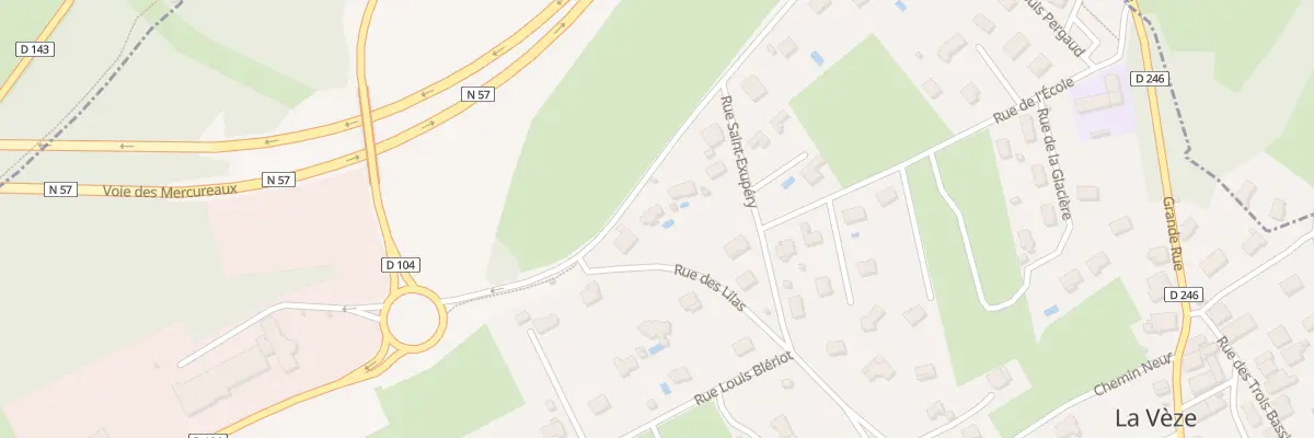 Plan du 14 Rue des Lilas à La Vèze