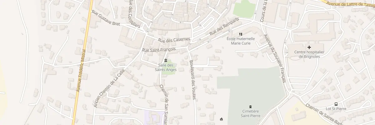 Plan du 9016 Bd des Voûtes à Brignoles