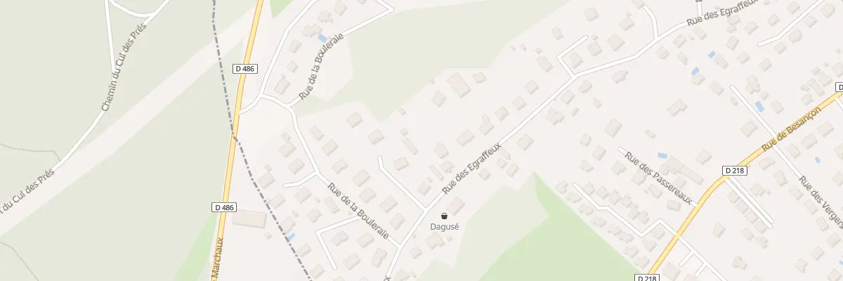 Plan du 62 Rue des Égraffeux à Thise