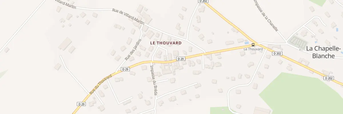 Plan du Thouvard à La Chapelle-Blanche