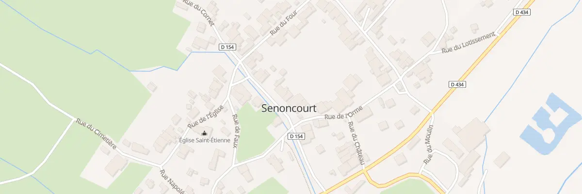 Plan du 13 Rue des Cannes à Senoncourt