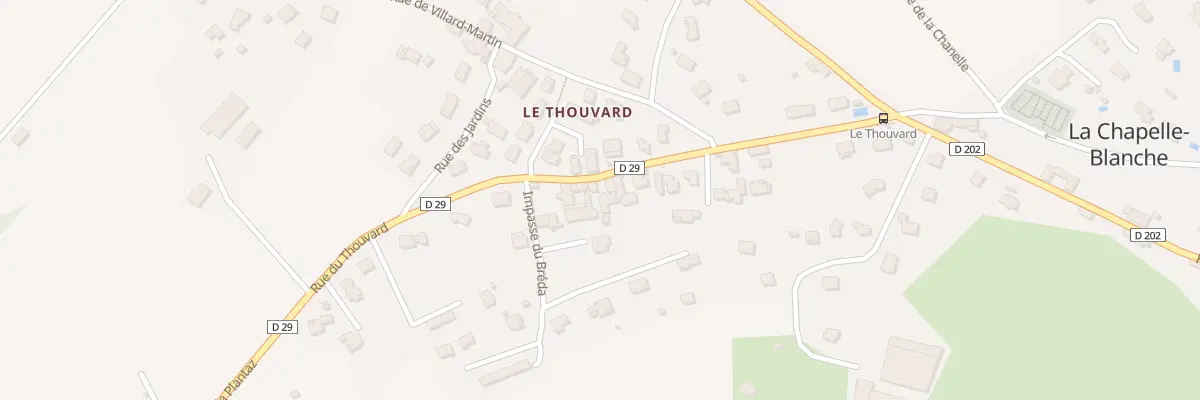 Plan du 253 Rue du Thouvard à La Chapelle-Blanche