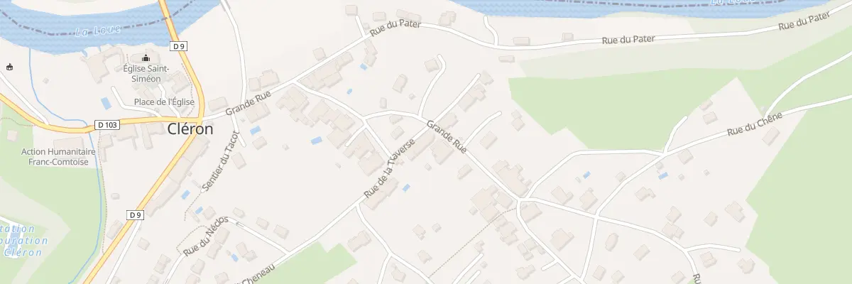 Plan du 1 Rue de la Traverse à Cléron