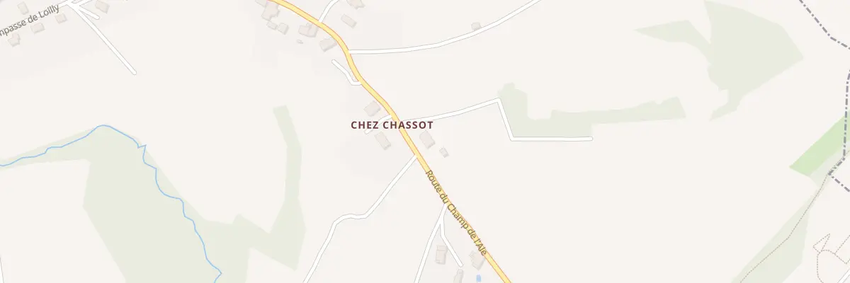 Plan du 129 Rte du Champ de l’Ale à Chavanod