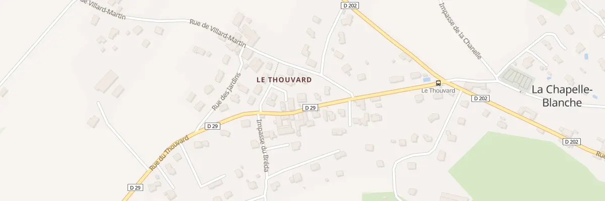 Plan du 230 Rue du Thouvard à La Chapelle-Blanche