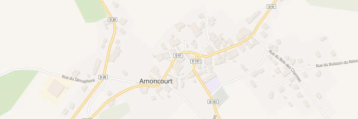 Plan du 17 Rue des Vignes sous Roches à Amoncourt