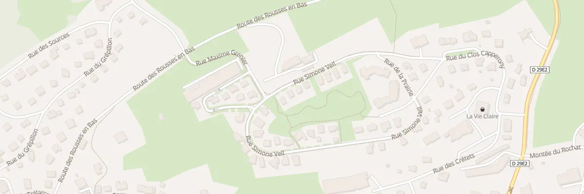 Plan du 185 Rue Simone Veil aux Rousses