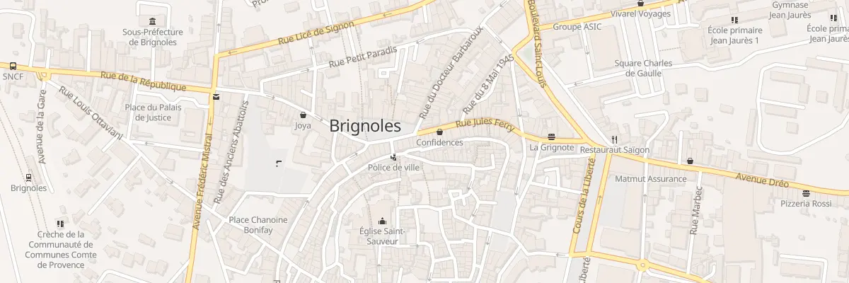 Plan du 9 Rue Tourmalaute à Brignoles