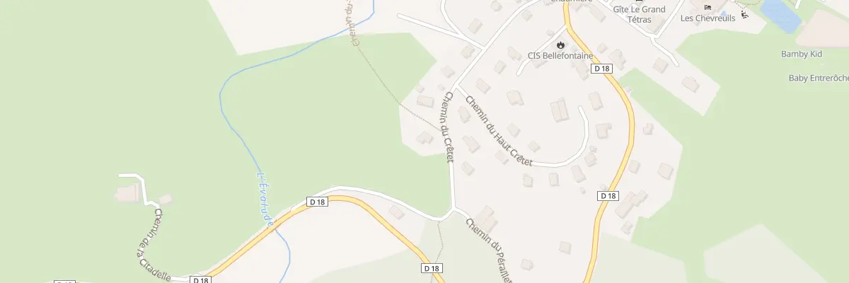 Plan du 254 Che du Cretet à Bellefontaine