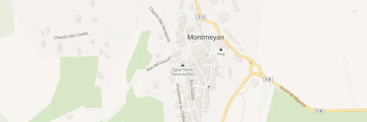 Plan du 2 Rue des Tisserands à Montmeyan