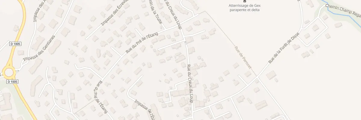 Plan du 147 Rue du Creux du Loup à Gex