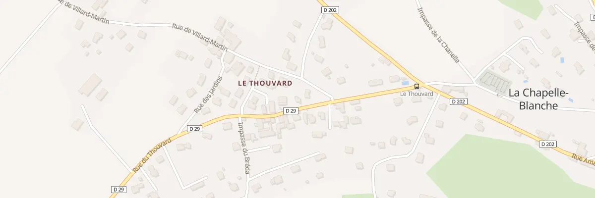 Plan du 204 Rue du Thouvard à La Chapelle-Blanche