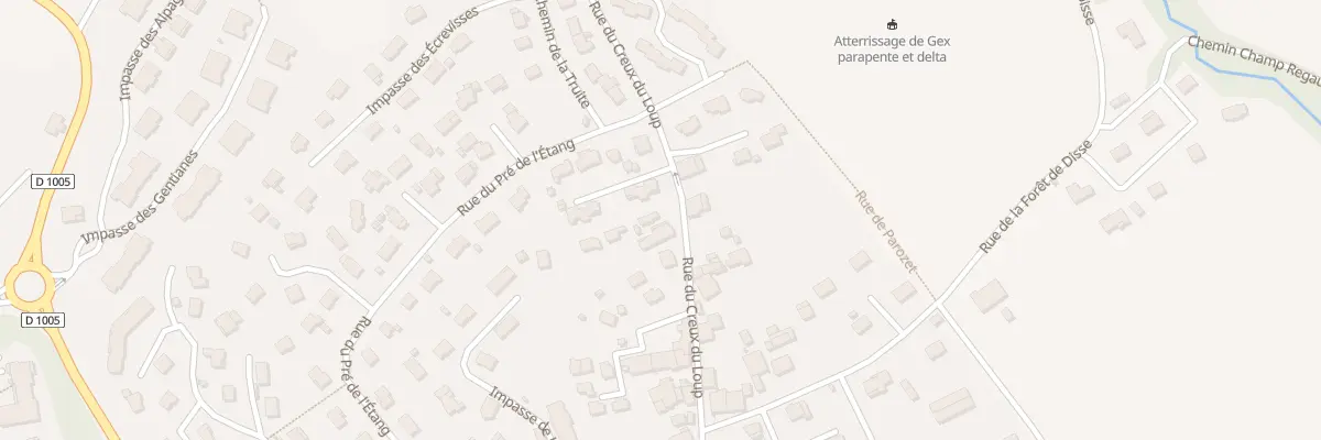 Plan du 171 Rue du Creux du Loup à Gex