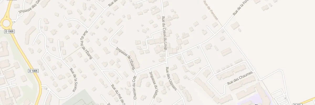 Plan du 21 Rue du Creux du Loup à Gex
