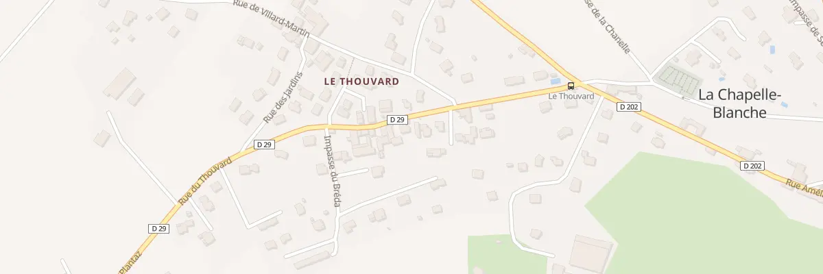 Plan du 211 Rue du Thouvard à La Chapelle-Blanche