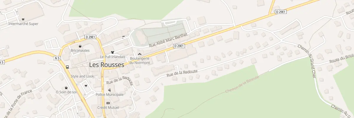 Plan du 214 Rte du Noirmont aux Rousses