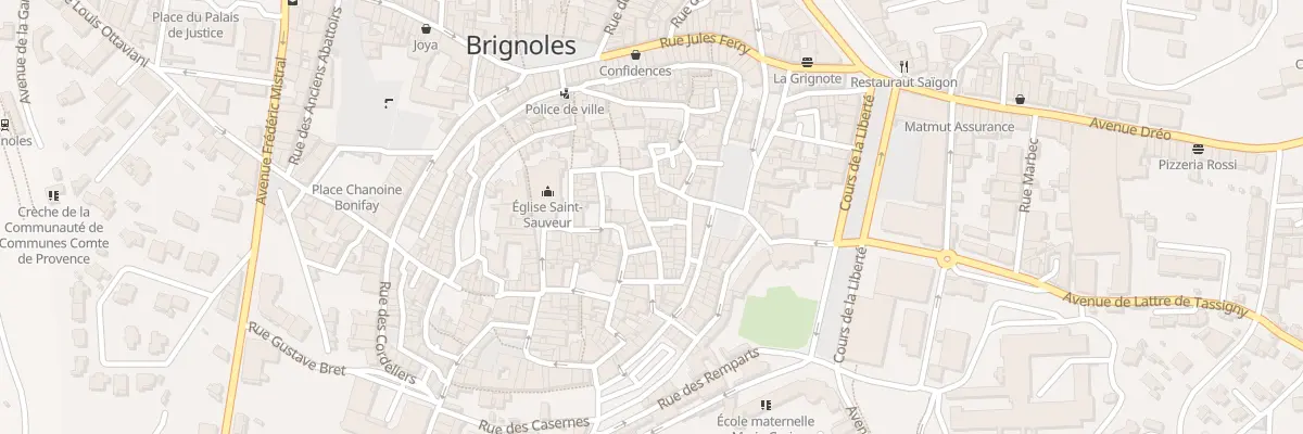 Plan du 1 Rue des Boucheries à Brignoles