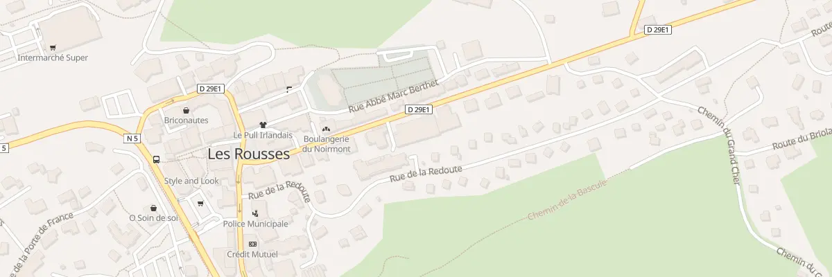 Plan du 190 Rte du Noirmont aux Rousses