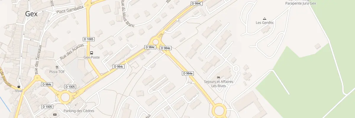Plan du 258 Av de Belle Ferme à Gex