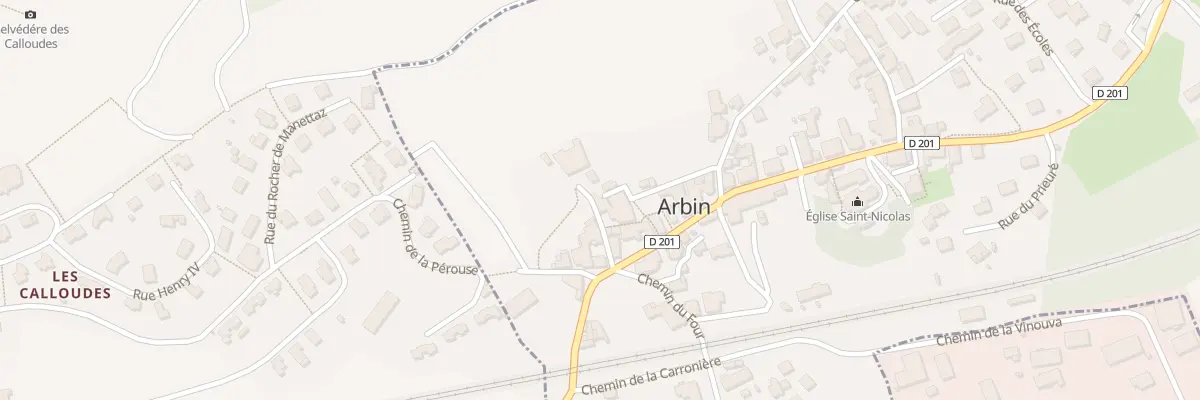 Plan du 125 Che Neuf à Arbin