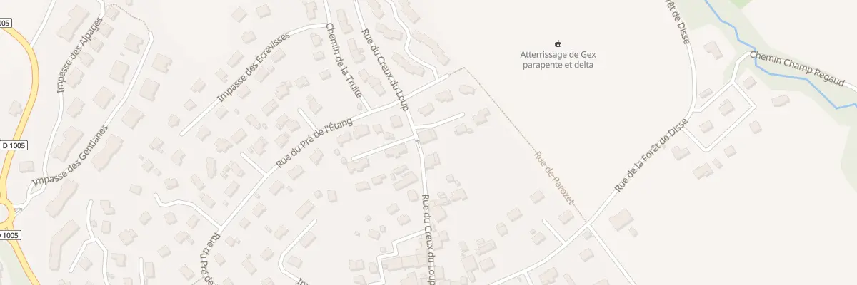 Plan du 183 Rue du Creux du Loup à Gex