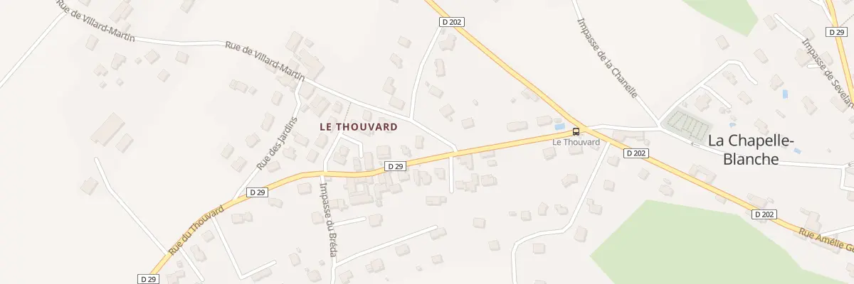 Plan du 188 Rue du Thouvard à La Chapelle-Blanche