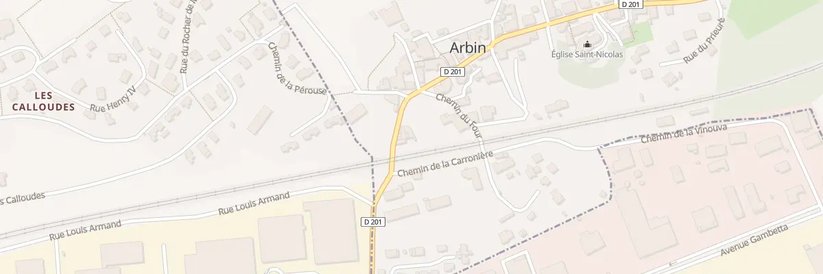 Plan du 210 Gr Grande Rue à Arbin