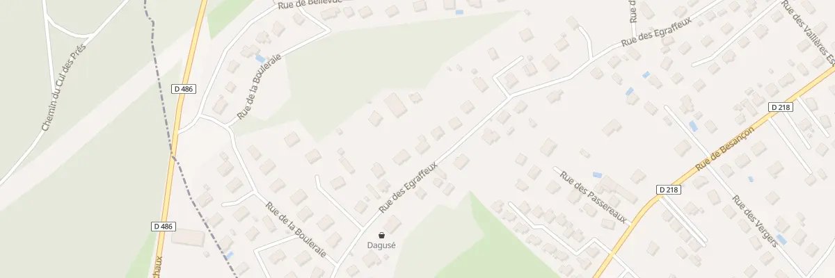 Plan du 56 Rue des Égraffeux à Thise