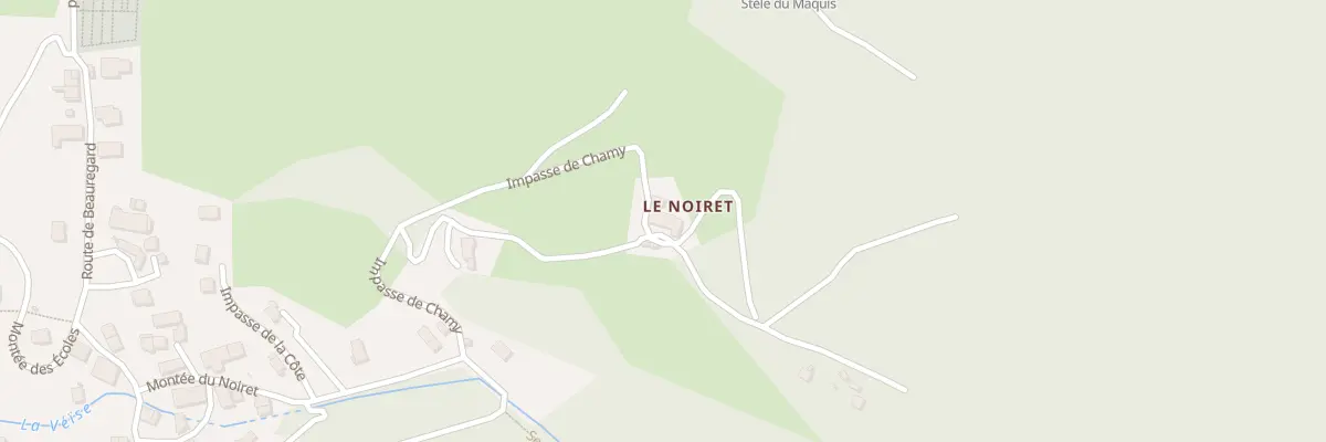 Plan du 332 Imp de Chamy à Gruffy