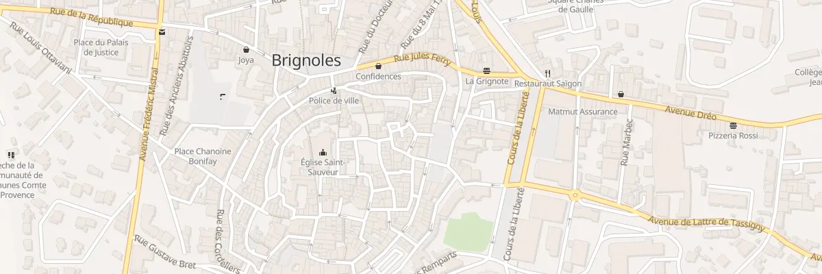 Plan du 1 Rue Saint Pierre à Brignoles