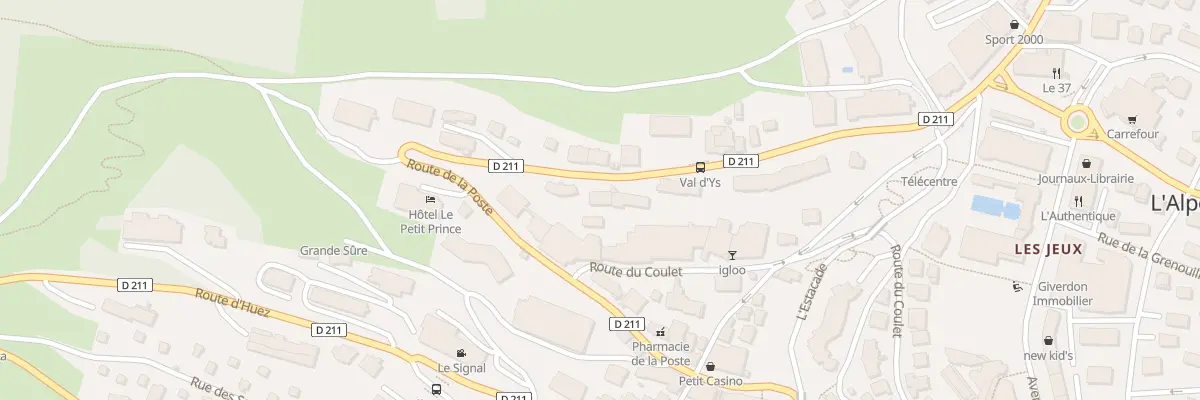 Plan du 180 Rte du Signal à Huez