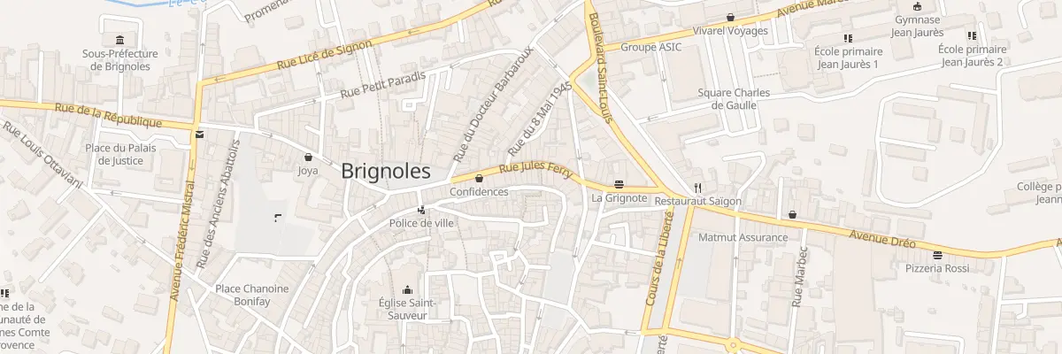 Plan du 33 Rue Tourmalaute à Brignoles