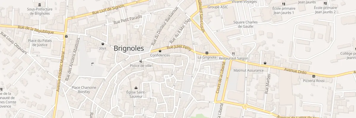 Plan du 6 Tra Cavaillon à Brignoles