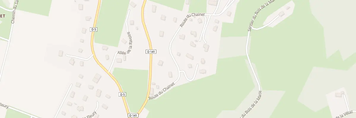 Plan du 180 Rte du Chainet à Viuz-la-Chiésaz