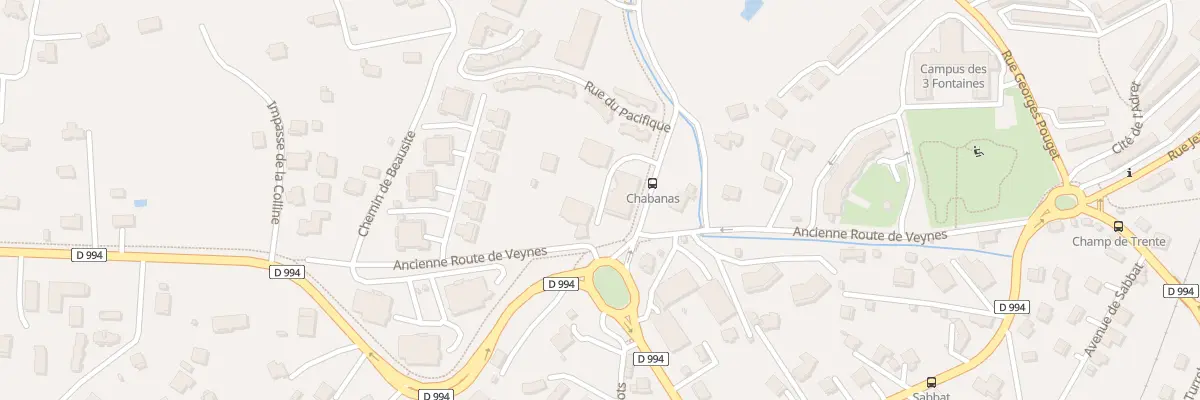 Plan du 1 Rte de Chabanas à Gap