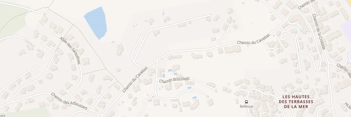 Plan du 511 Che du Canebas à Carqueiranne
